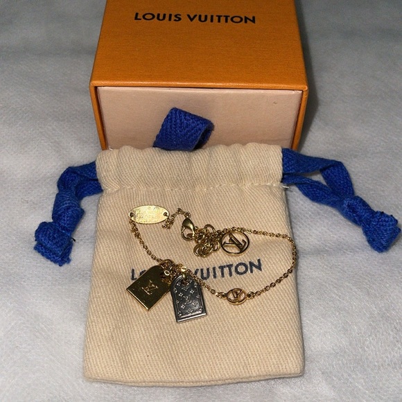 Louis Vuitton preloved monogram bracelet excellent condition size 15-18cm - Picture 3 of 7